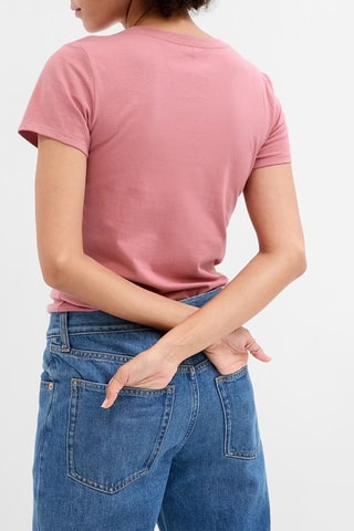 T-shirt in cotone bio - Rosa