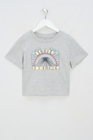 T-shirt - Gemêleerd Grijs