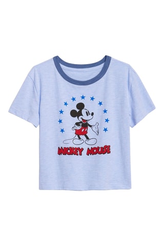 T-shirt Mickey Disney - Blauw