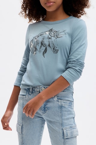 Biologisch Katoenen T-shirt - Hemelsblauw