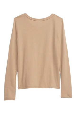 Biologisch Katoenen T-shirt - Camel