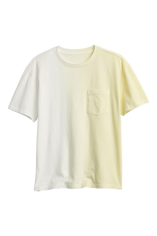 T-shirt Tie and dye - Giallo e bianco