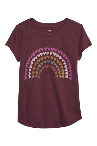 Biologisch Katoenen T-shirt - Bordeauxrood