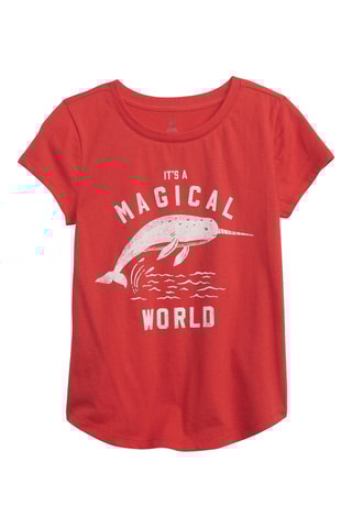 Biologisch Katoenen T-shirt - Rood