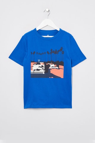 T-shirt - 
Blu