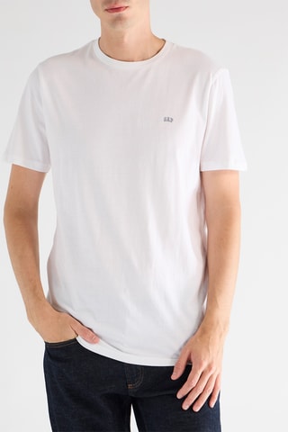 2 T-shirts - Wit en Marineblauw