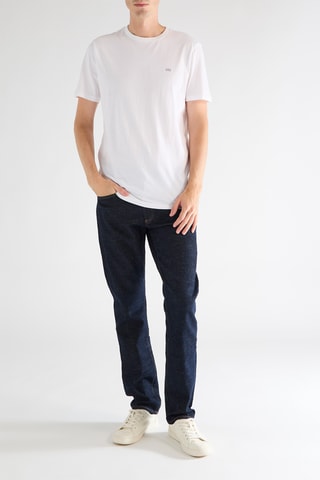 2 T-shirts - Wit en Marineblauw