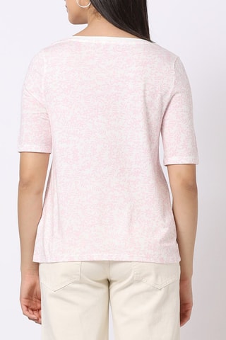 T-shirt in cotone bio - Beige chiaro