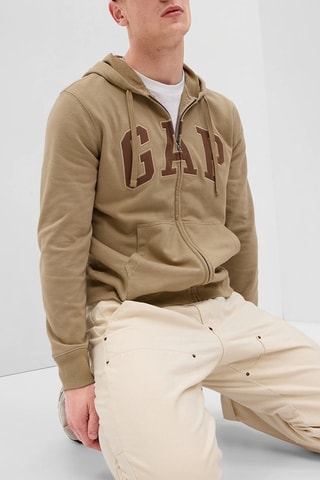 Felpa con cappuccio - Beige