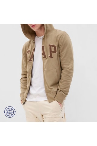 Felpa con cappuccio - Beige