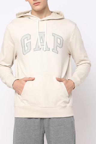 Felpa con cappuccio - Bianco