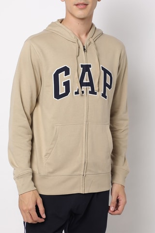 Felpa con cappuccio - Kaki