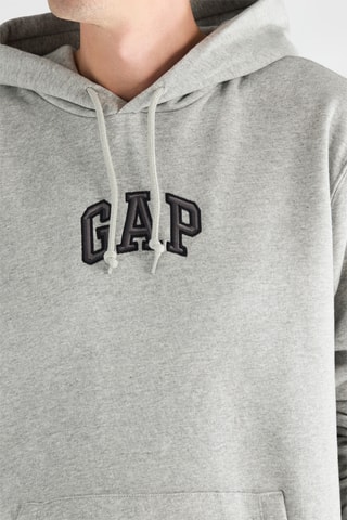 Sweater met Capuchon - Gemêleerd Grijs