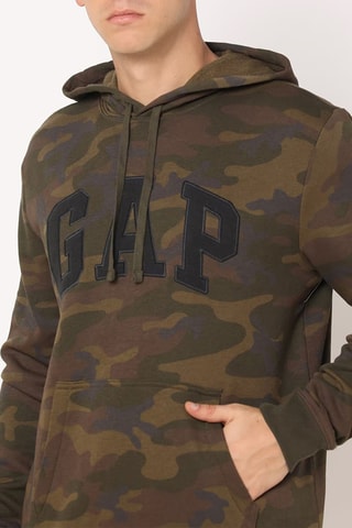 Felpa con cappuccio - Verde scuro