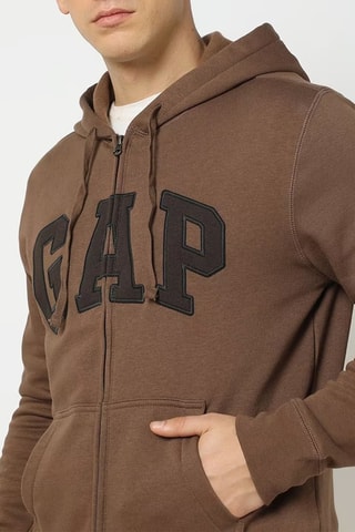 Sweater met Capuchon - Bruin