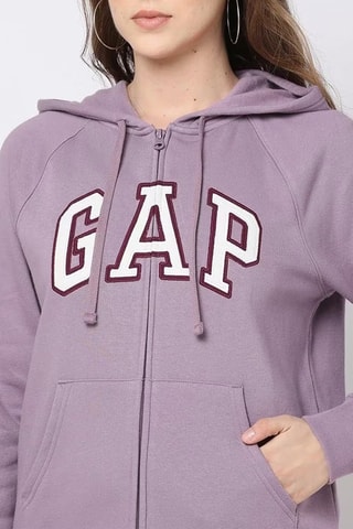 Felpa con cappuccio - Viola