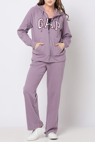 Felpa con cappuccio - Viola