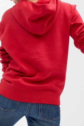 Felpa con cappuccio - Rosso