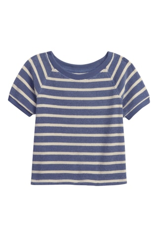 Zachte Sweater - Marineblauw en Wit