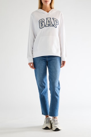 Felpa con cappuccio - Bianco