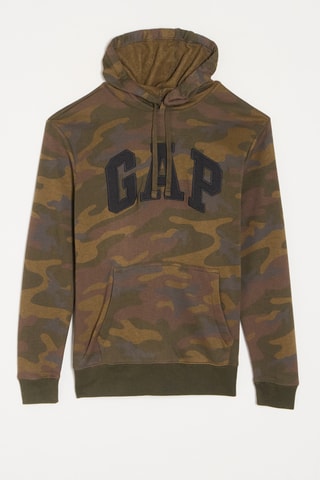 Felpa con cappuccio - Kaki