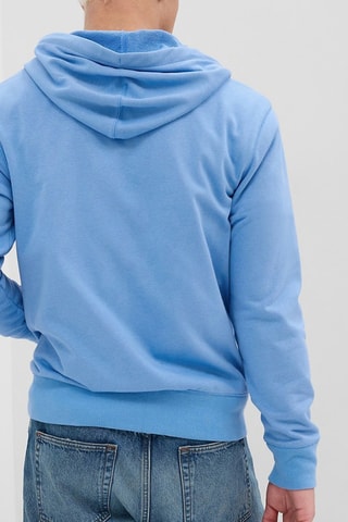 Felpa con cappuccio - Azzurro