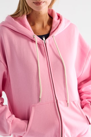 Felpa con cappuccio - Rosa