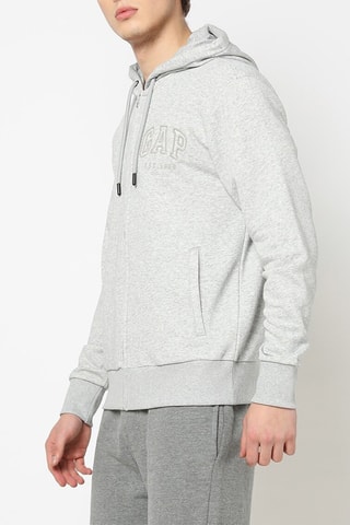 Sweater met Capuchon - Lichtgrijs