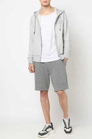 Sweater met Capuchon - Lichtgrijs