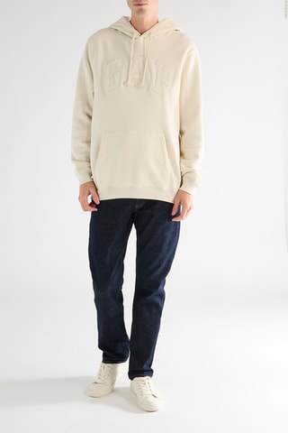 Felpa con cappuccio - Beige