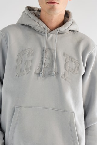 Felpa con cappuccio - Grigio chiaro