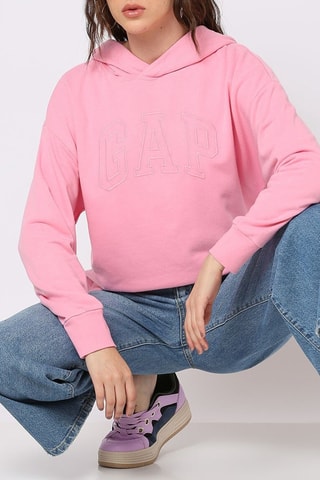 Felpa con cappuccio - Rosa