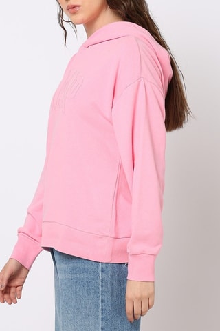 Felpa con cappuccio - Rosa