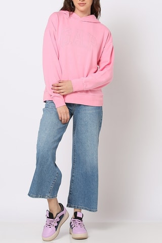 Felpa con cappuccio - Rosa