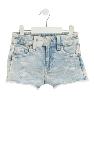 Spijkershort - Blauw en Wit