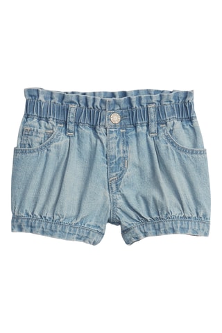 Denim en Biologisch Katoenen Short - Kobaltblauw