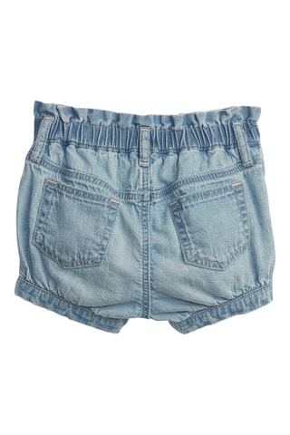 Denim en Biologisch Katoenen Short - Kobaltblauw