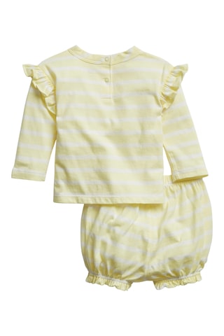 T-shirt en Bloomer - Geel en Wit