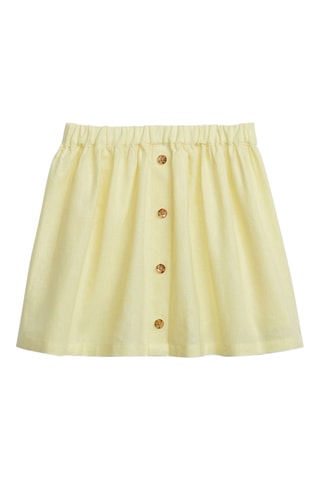 Linnen Rok - Lichtgeel