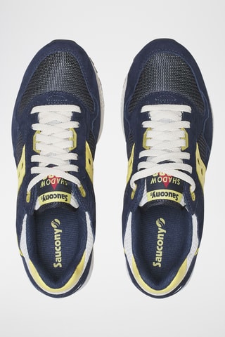 Nubuck Sneakers Shadow 5000- Marineblauw en geel