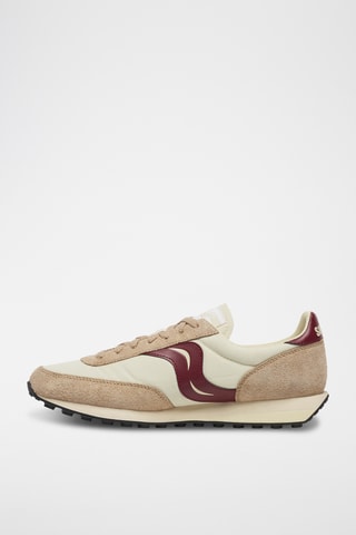 Nubuck Sneakers Trainer 80 - Beige en bordeauxrood