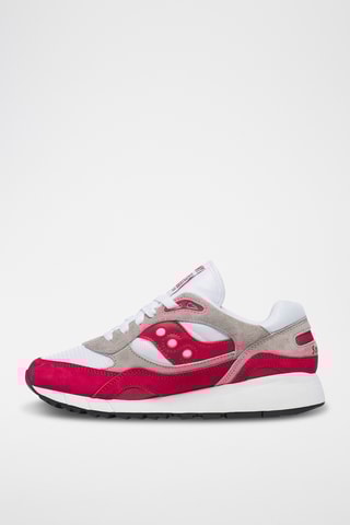 Nubuck Sneakers Shadow 6000 - Wit en rood