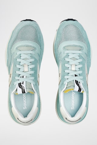 Nubuck Sneakers Jazz NXT- Turquoise en ecru