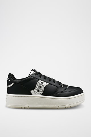 Leren Platform Sneakers Jazz Court Platform - Zwart