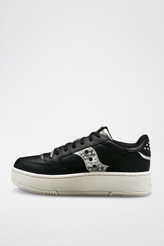 Leren Platform Sneakers Jazz Court Platform - Zwart
