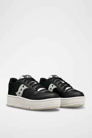 Leren Platform Sneakers Jazz Court Platform - Zwart
