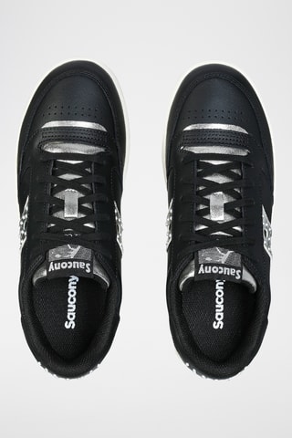 Leren Platform Sneakers Jazz Court Platform - Zwart