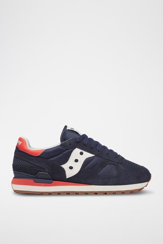 Nubuck Sneakers Shadow Original- Marineblauw en oranje