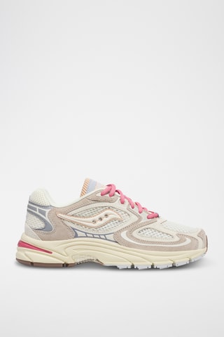 Nubuck Sneakers Grid Jazz 9 - Wit en Lichtgrjis