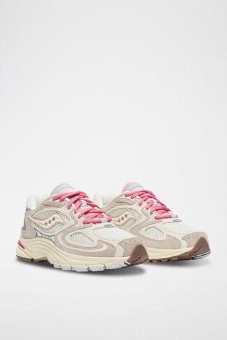 Nubuck Sneakers Grid Jazz 9 - Wit en Lichtgrjis